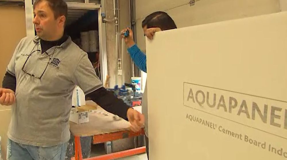 vochtige ruimtes cementplaat aquapanel knauf