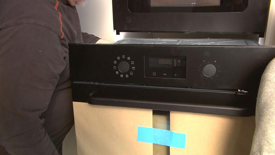 installatie van een oven