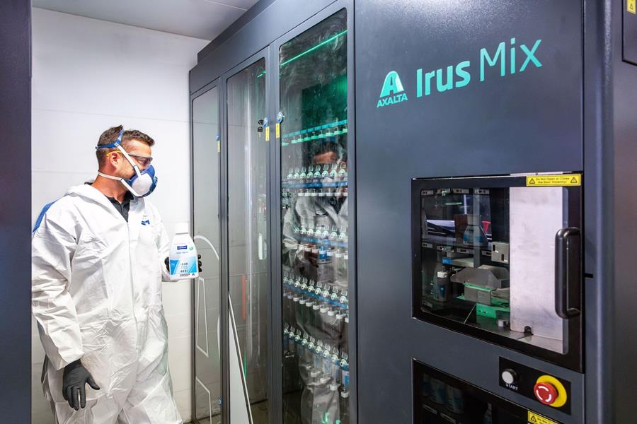 100e volledig geautomatiseerde Axalta Irus Mix-mengmachine geïnstalleerd