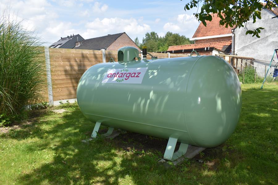 Antargaz tank in tuin