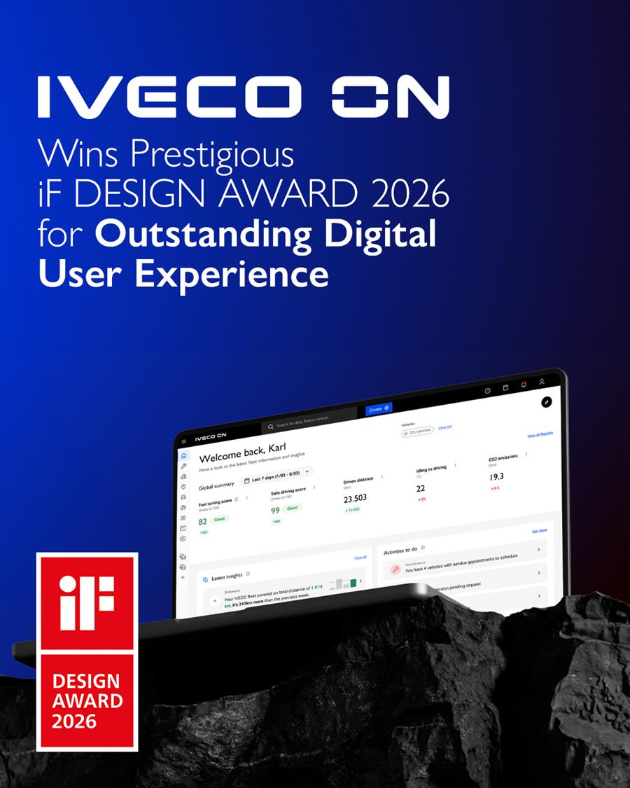 IVECO ON wint iF DESIGN AWARD 2026
